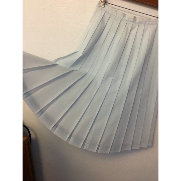 Vintage 50s Skirt Set Cropped Top Pastel Twee School Soft Girl Anime Kawaii (BT) - Picture 5 of 13